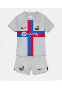 Fotbalové Dres Barcelona Dětské Třetí Oblečení 2022-23 Krátký Rukáv (+ trenýrky)